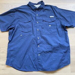 Columbia Shirt Men 3X PFG Bonehead Vented Performance Fishing Gear Cotton